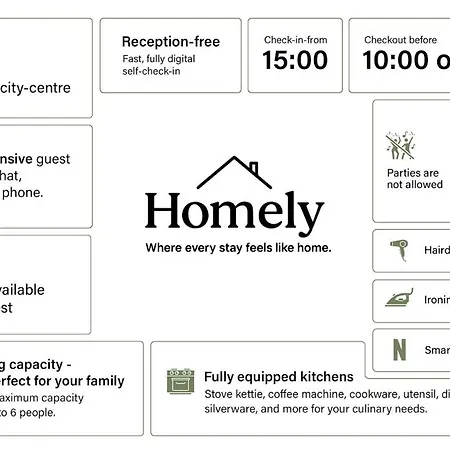 Daire Homely I 28m2 Loft I Elevator I Self Check-in